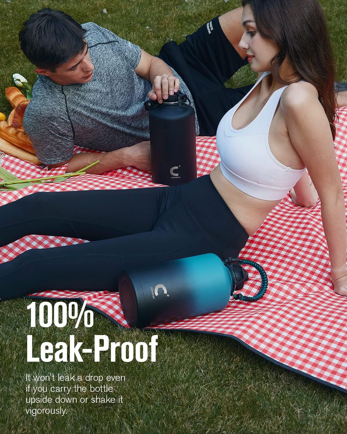 128 oz Insulated Water Bottle with Paracord