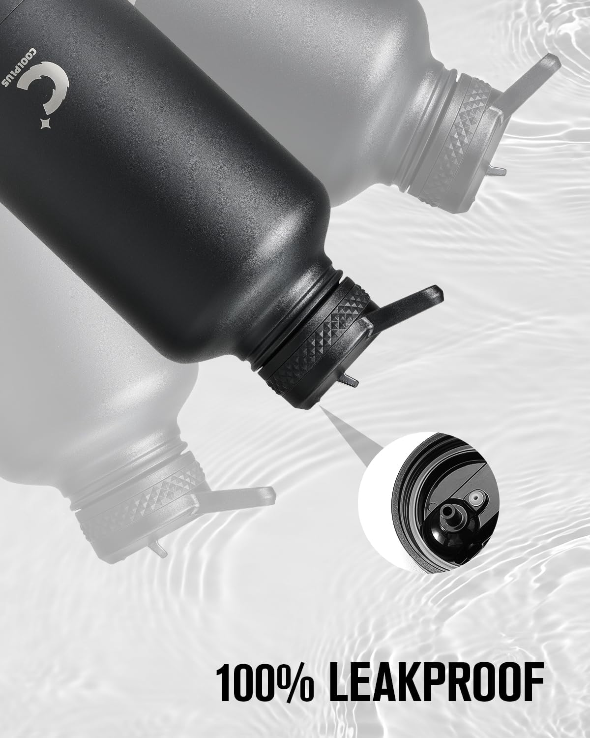 64 oz Stainless Steel Water Bottle With Sleeve