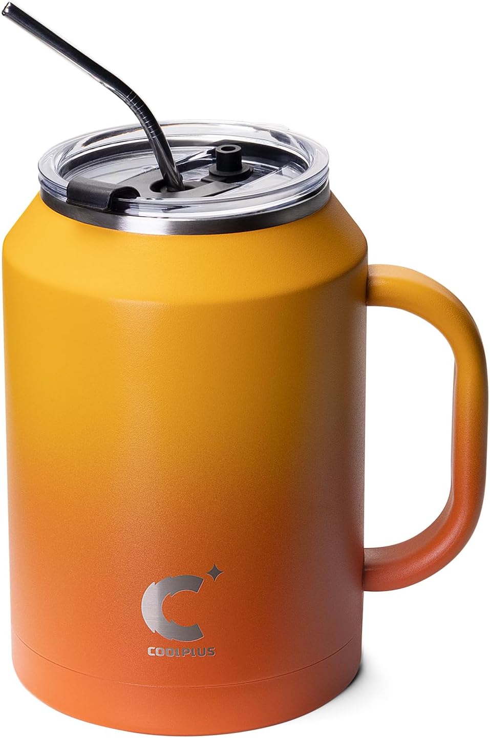 50 oz Mug Tumbler with Handle and Straw