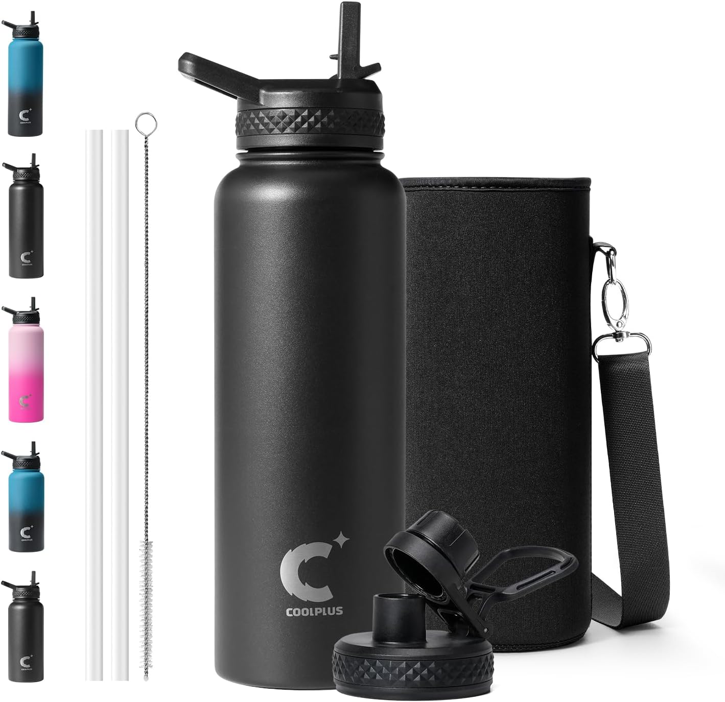40 oz Stainless Steel Water Bottle With Sleeve