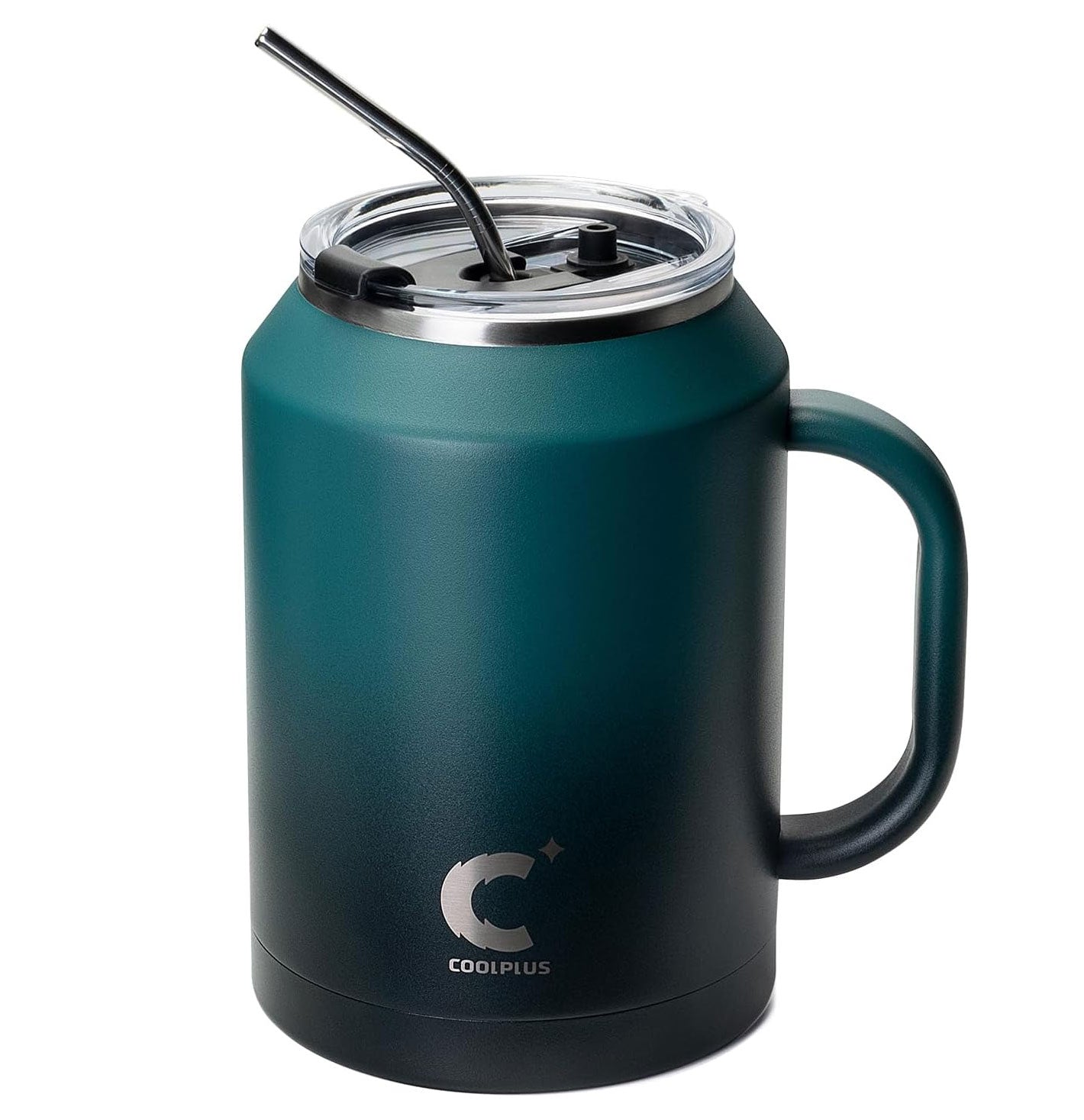 50 oz Mug Tumbler with Handle and Straw