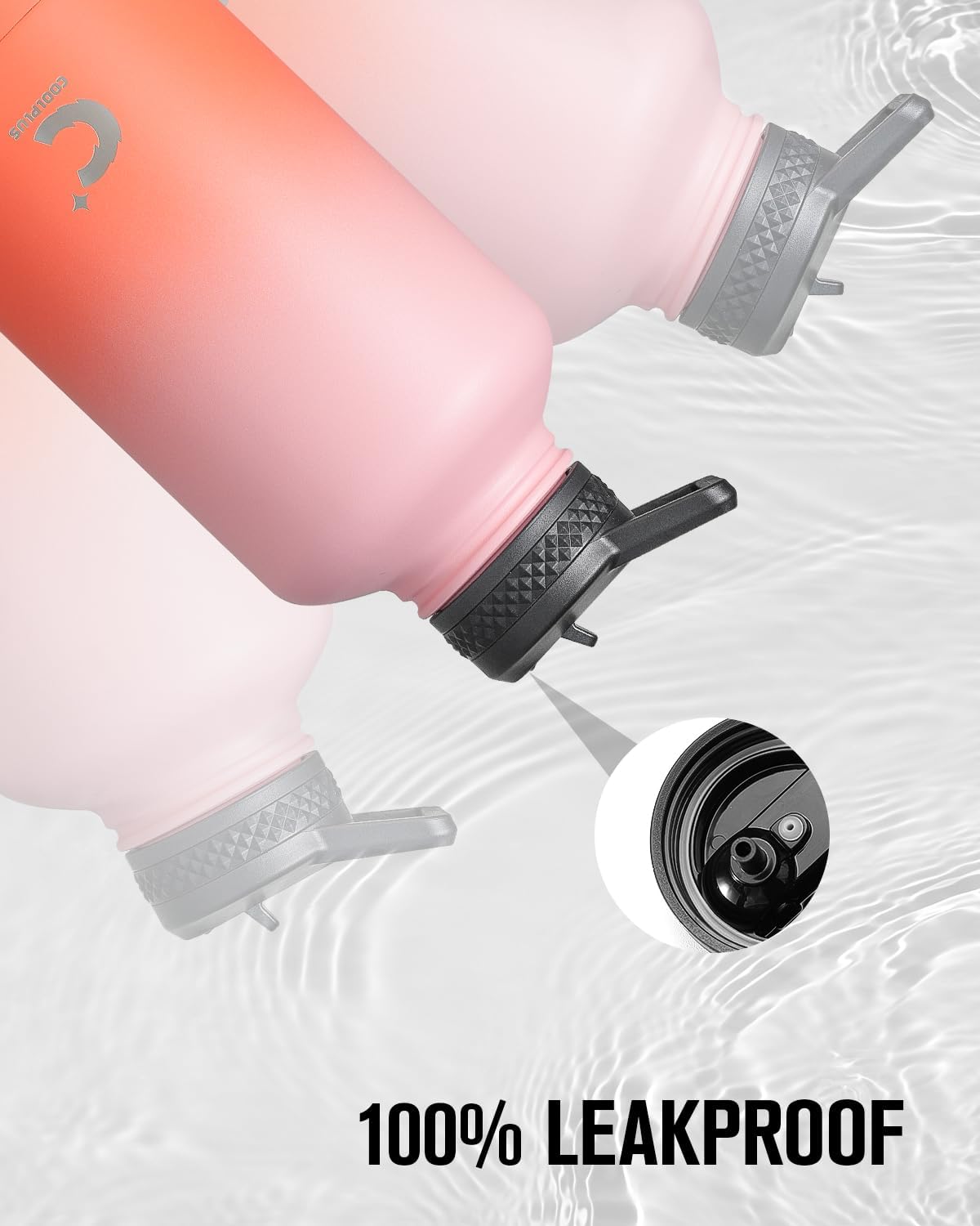 64 oz Stainless Steel Water Bottle With Sleeve