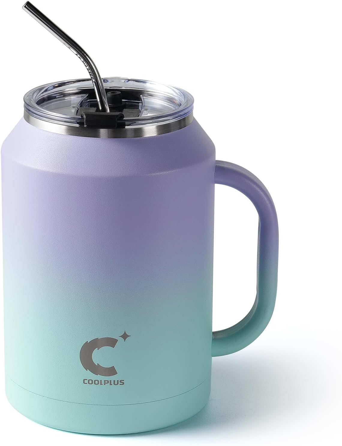 50 oz Mug Tumbler with Handle and Straw