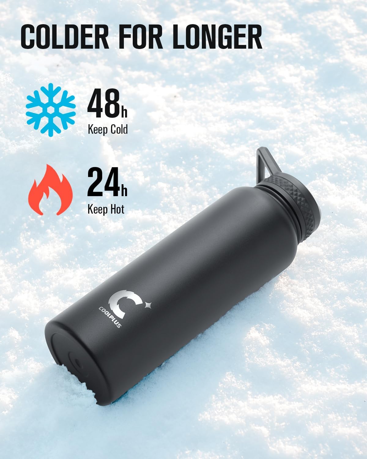 40 oz Stainless Steel Water Bottle With Sleeve