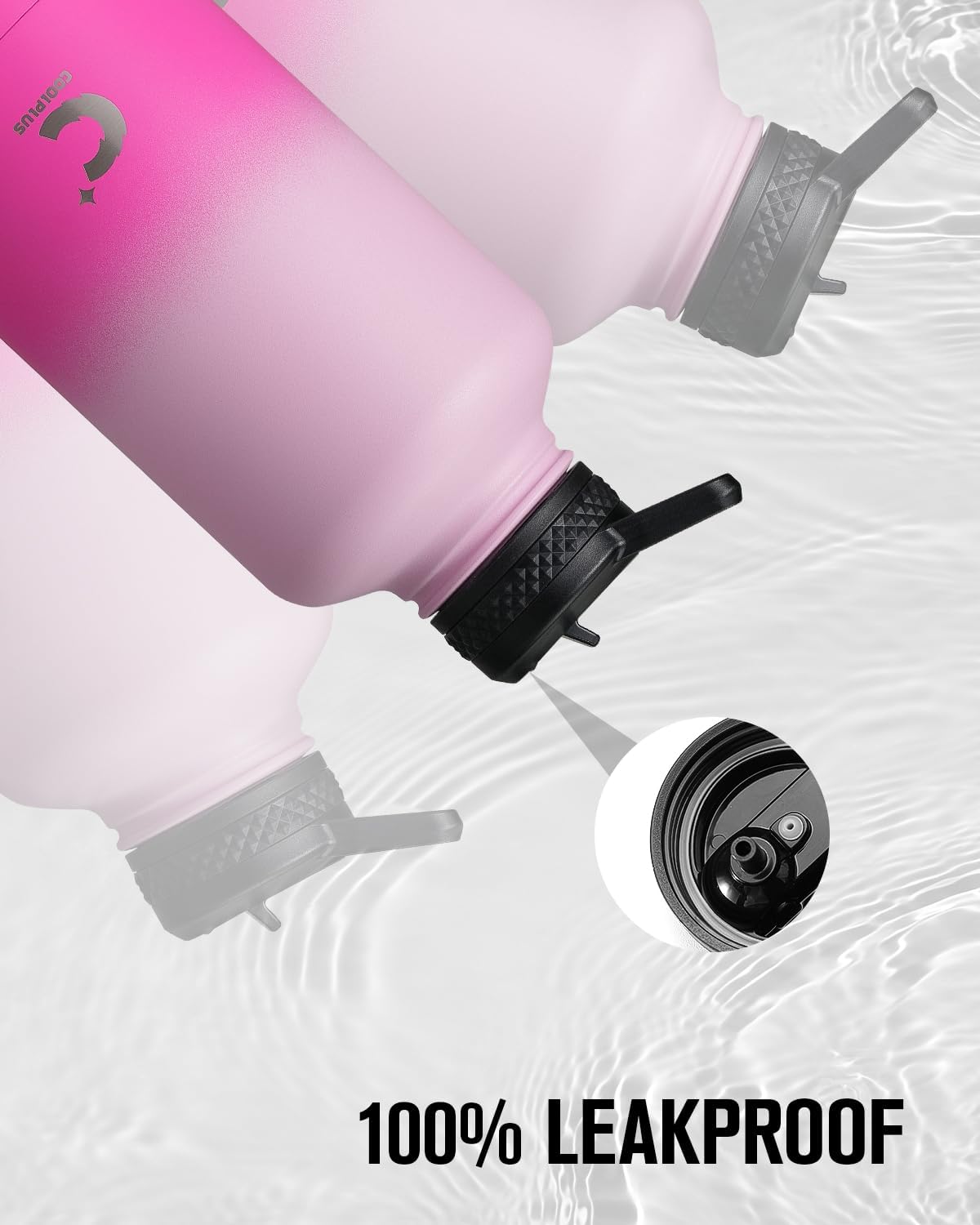 64 oz Stainless Steel Water Bottle With Sleeve