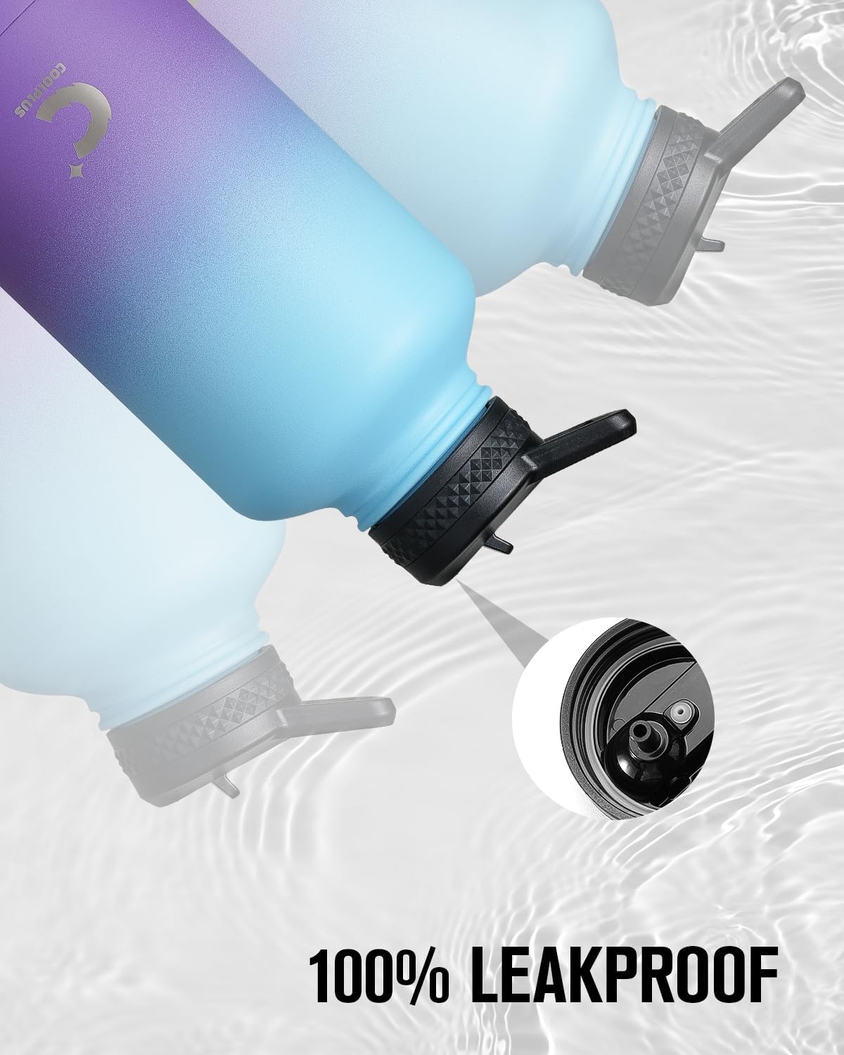 64 oz Stainless Steel Water Bottle With Sleeve