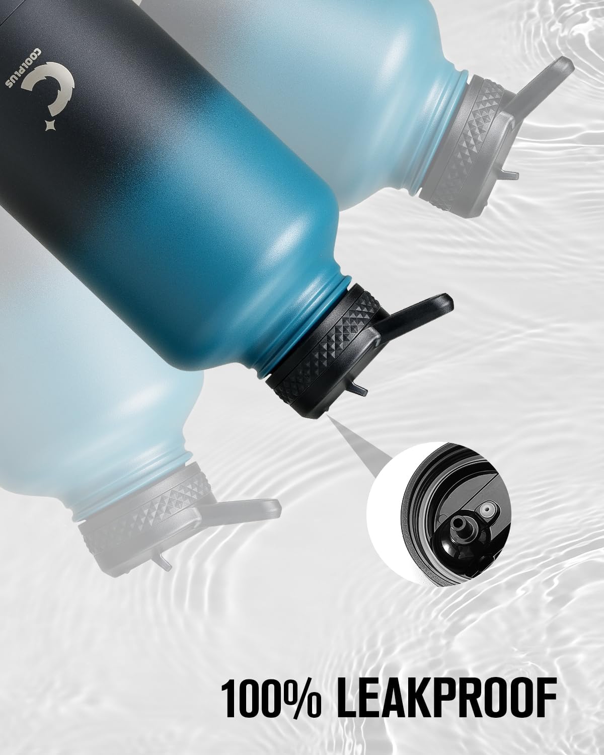 64 oz Insulated Water Bottle With Straw