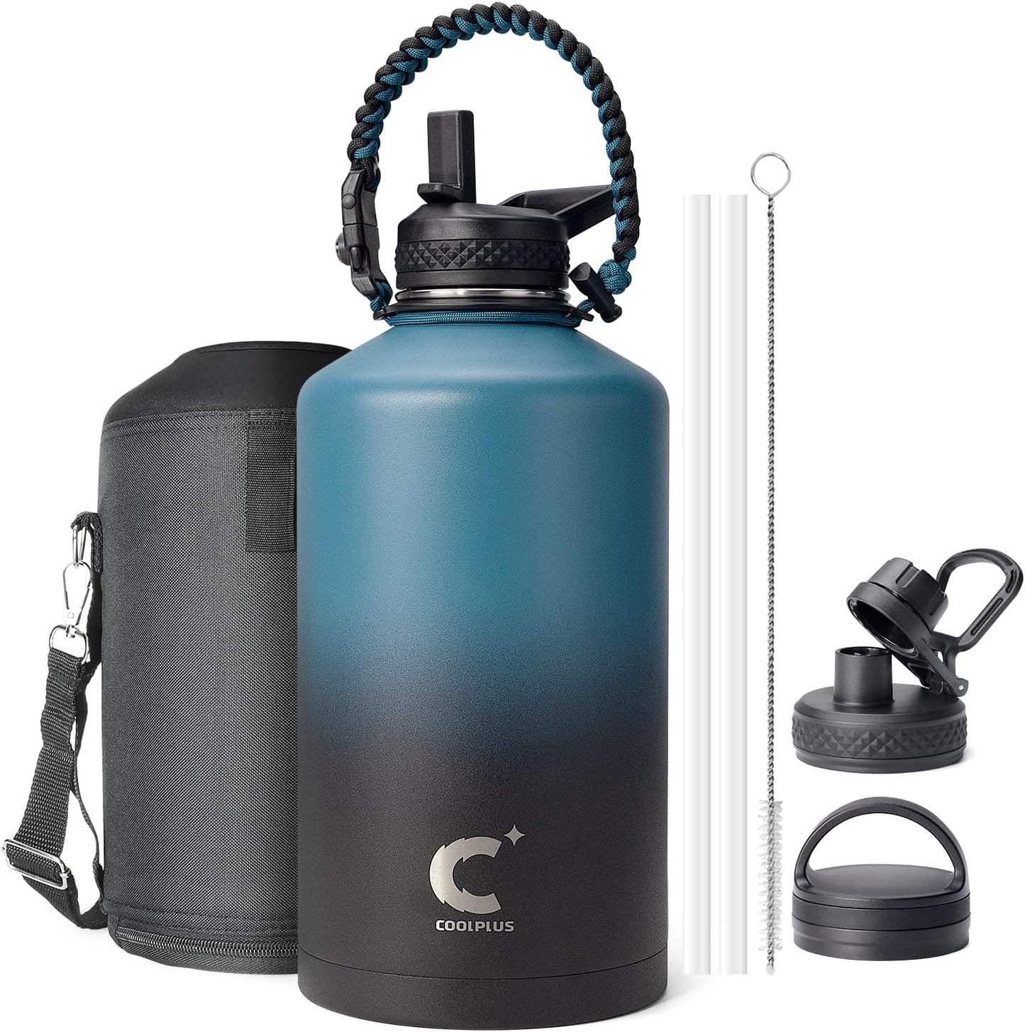 128 oz Insulated Water Bottle with Paracord