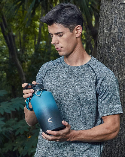 64 oz Insulated Water Bottle with Paracord