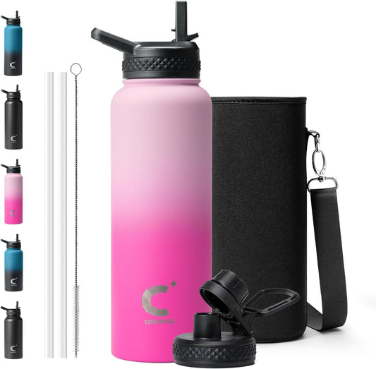 40 oz Stainless Steel Water Bottle With Sleeve