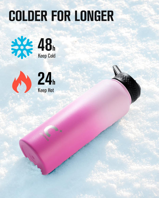 40 oz Stainless Steel Water Bottle With Sleeve