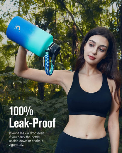 64 oz Insulated Water Bottle with Paracord
