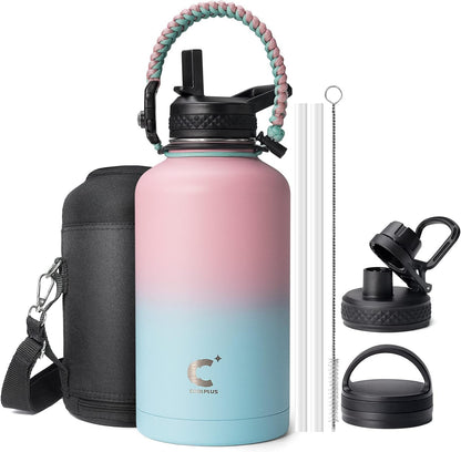 64 oz Insulated Water Bottle with Paracord