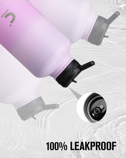 64 oz Stainless Steel Water Bottle With Sleeve