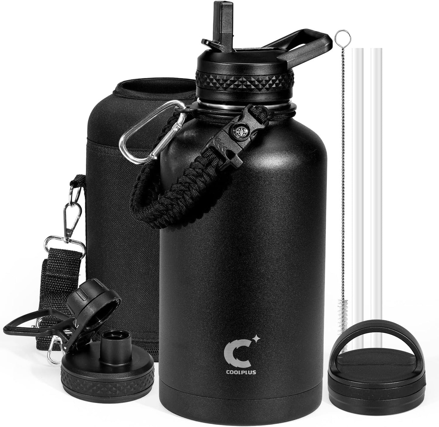 64 oz Insulated Water Bottle with Paracord