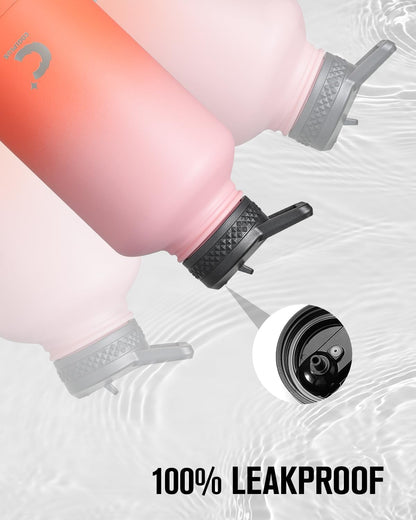64 oz Stainless Steel Water Bottle With Sleeve