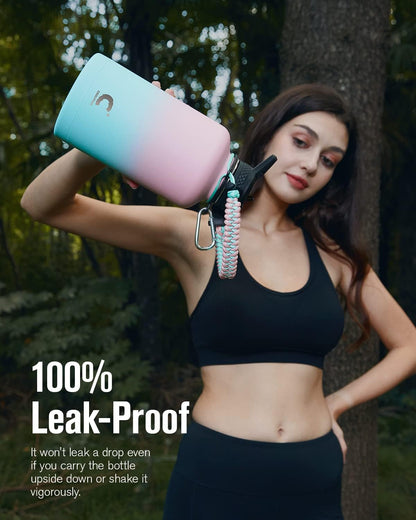 64 oz Insulated Water Bottle with Paracord